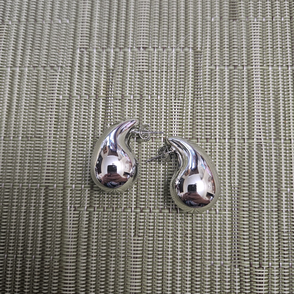 Elegant Silver Teardrop Earrings